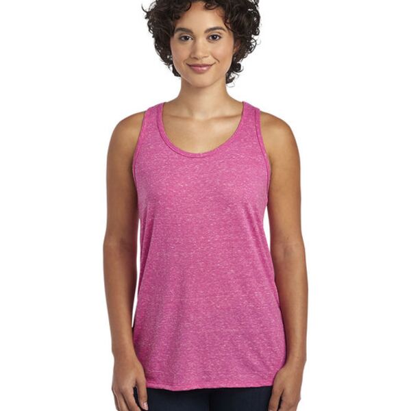 Ladies Snow Heather Racerback Tank Thumbnail