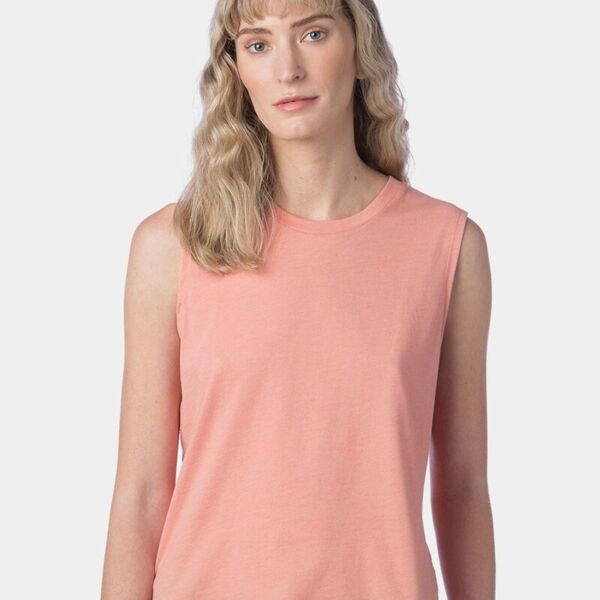 Women's Cotton Jersey CVC Go-To Crop Muscle Tank Thumbnail