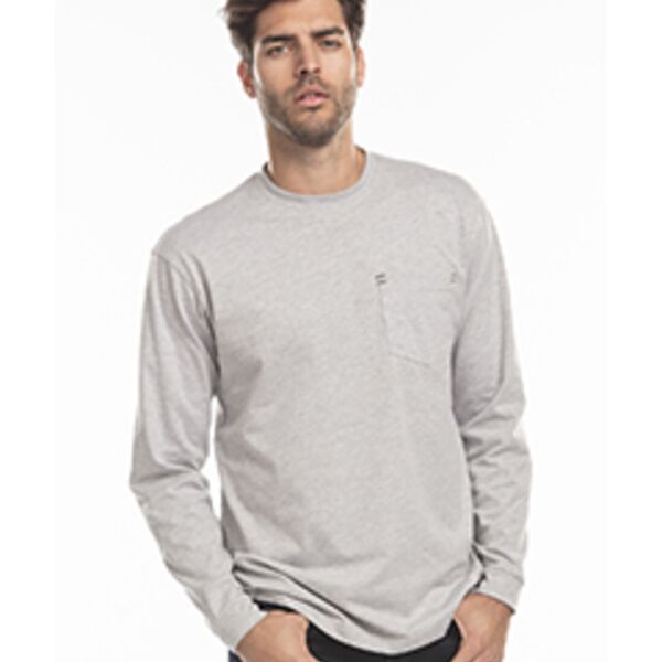 Men's USA Made Flame Resistant Long-Sleeve Pocket T-Shirt Thumbnail
