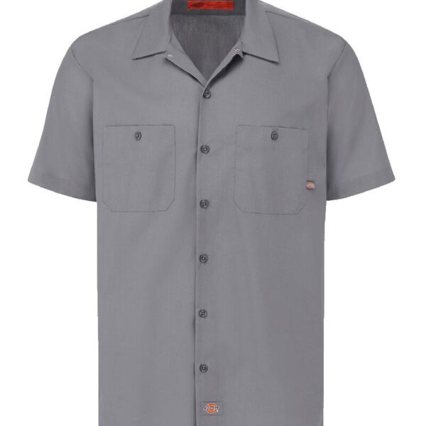 Men's Tall Industrial Short Sleeve Work Shirt Thumbnail