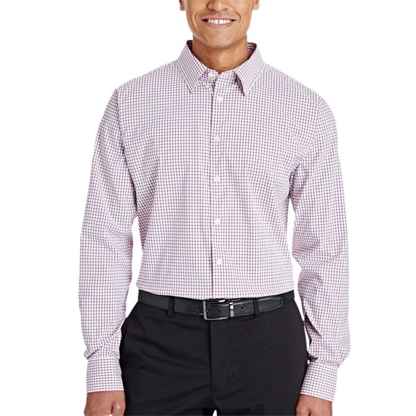 CrownLux Performance™ Men's Micro Windowpane Shirt Thumbnail