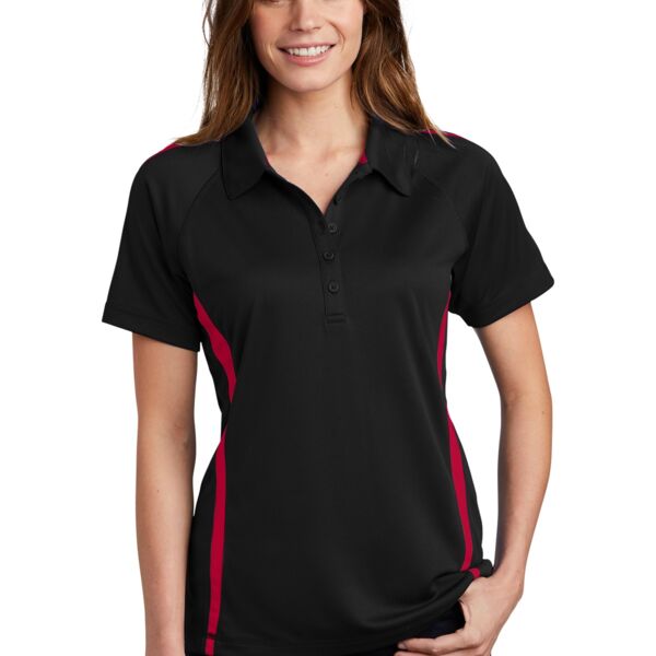 Ladies PosiCharge Micro Mesh™ Colorblock Polo Thumbnail