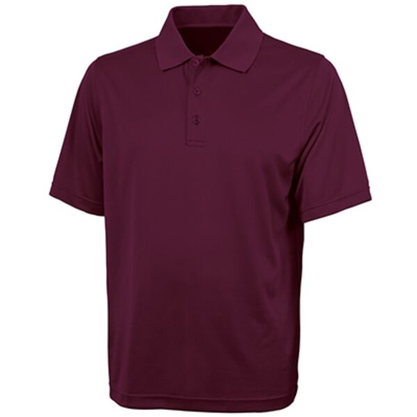 Men's Smooth Knit Solid Wicking Polo Thumbnail