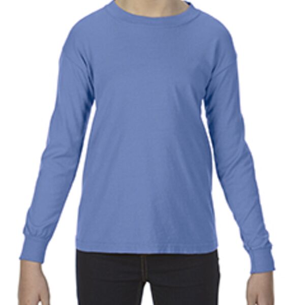 Youth 5.4 oz. Garment-Dyed Long-Sleeve T-Shirt Thumbnail