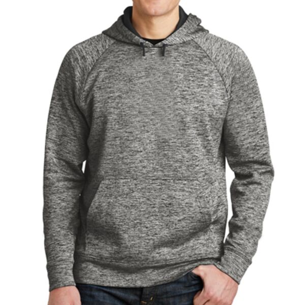 Sport-Tek® PosiCharge® Electric Heather Fleece Hooded Pullover. Thumbnail