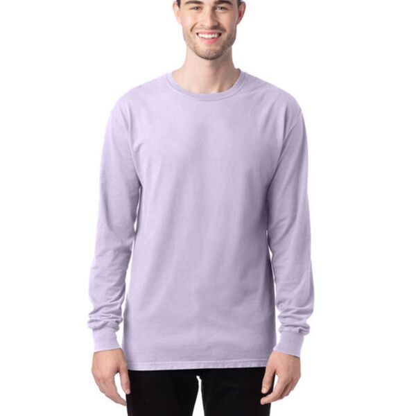 Unisex 5.5 oz., 100% Ringspun Cotton Garment-Dyed Long-Sleeve T-Shirt Thumbnail