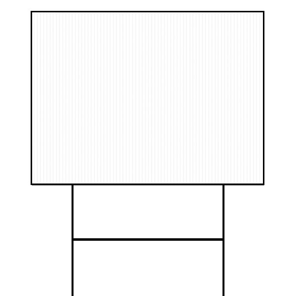 Economy Corrugated Signs (24" x 18") Thumbnail