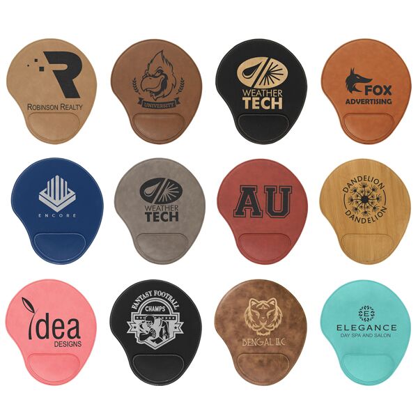 Laserable Leatherette Mouse Pad - 9" x 10 1/4"  Thumbnail