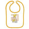 Infant Contrast Trim Terry Bib Thumbnail